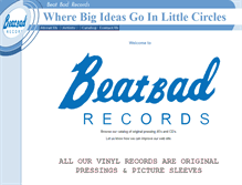 Tablet Screenshot of beatbadrecords.com